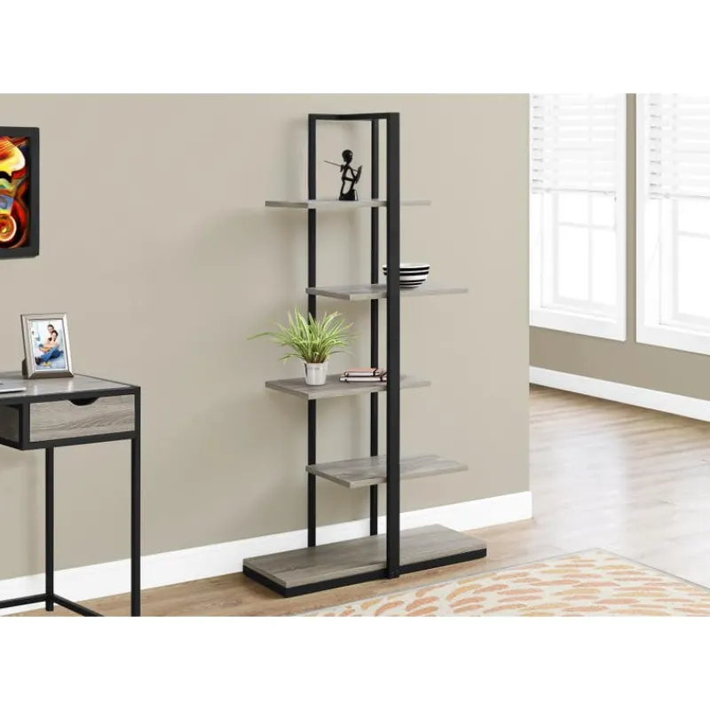 Monarch Bookcase - 60"h / / black metal -
