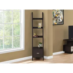 Monarch Bookcase - 69"h / ladder w/ storage drawer -