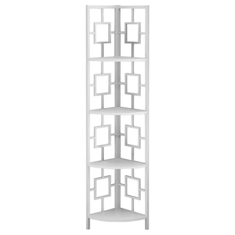Monarch Bookcase - 62"h / / metal corner etagere -