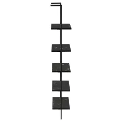Monarch Bookcase - 72"h ladder marble / metal -