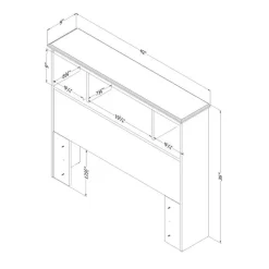 Meubles South Shore Bookcase Headboard (39