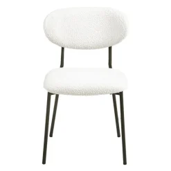 Bouclé Fabric Chairs (Set of 2) -