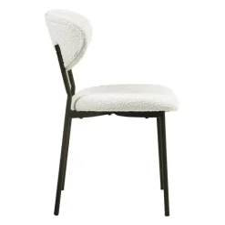 Bouclé Fabric Chairs (Set of 2) -