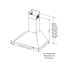 Broan Chimney Range Hood Wall Mount 30