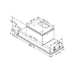 Broan Range Hood Built-in 30" , 650 CFM - HBN1306SS