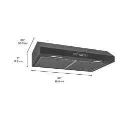 Broan Range Hood Standard 36" , 350 CFM - GLA2363BLS