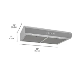 Broan Range Hood Standard 36" , 350 CFM - MTR2363SS