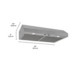 Broan Range Hood Standard 36" , 350 CFM - GLA1363SS