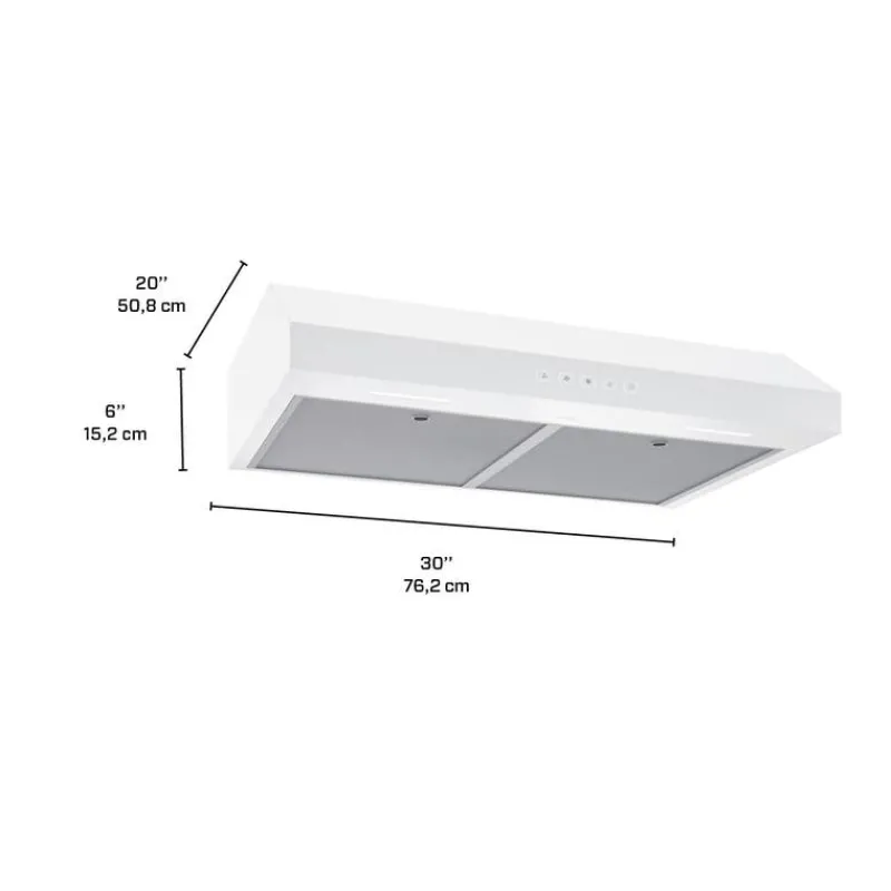 Broan Range Hood Standard 30" , 350 CFM - GLA2303WW