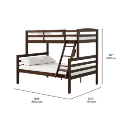 Brown Bunk Bed - 39"/54"