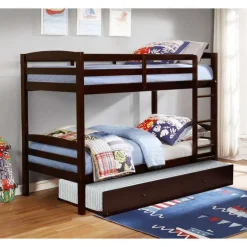 Brown Bunk Bed with Trundle Bed - 39
