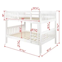 Bunk Bed 54/54 with 2 Drawers