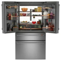 GE Café CAFE 23,2 Cu Ft 36 In Refrigerator Bottom Freezer, French door - CJE23DP2WS1