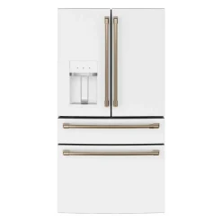 GE Café CAFE 27.8 Cu Ft 36 In Refrigerator Bottom Freezer, French door - CVE28DP4NW2