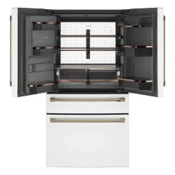 GE Café CAFE 27.8 Cu Ft 36 In Refrigerator Bottom Freezer, French door - CVE28DP4NW2