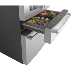 GE Café CAFE 27.8 Cu Ft 36 In Refrigerator Bottom Freezer, French door - CVE28DP2NS1