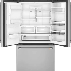 GE Café CAFE 22.2 Cu Ft 36 In Refrigerator Bottom Freezer, French door - CYE22TP2MS1