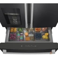 GE Café CAFE 27.8 Cu Ft 36 In Refrigerator Bottom Freezer, French door - CVE28DP3ND1