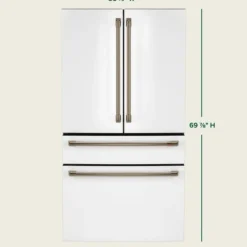 GE Café CAFE 23,2 Cu Ft 36 In Refrigerator Bottom Freezer, French door - CJE23DP4WW2