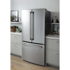 GE Café CAFE 18.6 Cu Ft 33 In Refrigerator Bottom Freezer, French door - CWE19SP2NS1
