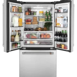 GE Café CAFE 18.6 Cu Ft 33 In Refrigerator Bottom Freezer, French door - CWE19SP2NS1