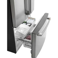 GE Café CAFE 18.6 Cu Ft 33 In Refrigerator Bottom Freezer, French door - CWE19SP2NS1