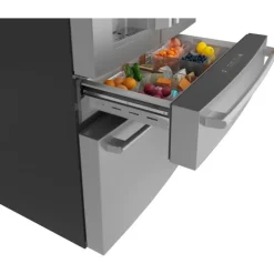 GE Café CAFE 22,3 Cu Ft 36 In Refrigerator Bottom Freezer, French door - CXE22DP2PS1