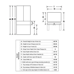 GE Café CAFE 22,3 Cu Ft 36 In Refrigerator Bottom Freezer, French door - CXE22DP2PS1