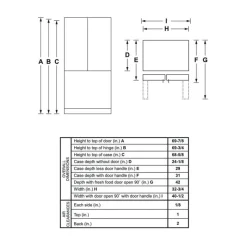 GE Café CAFE 18.6 Cu Ft 33 In Refrigerator Bottom Freezer, French door - CWE19SP4NW2