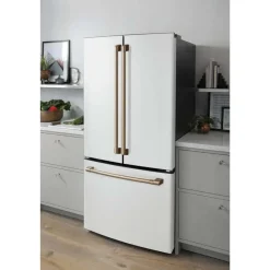 GE Café CAFE 18.6 Cu Ft 33 In Refrigerator Bottom Freezer, French door - CWE19SP4NW2