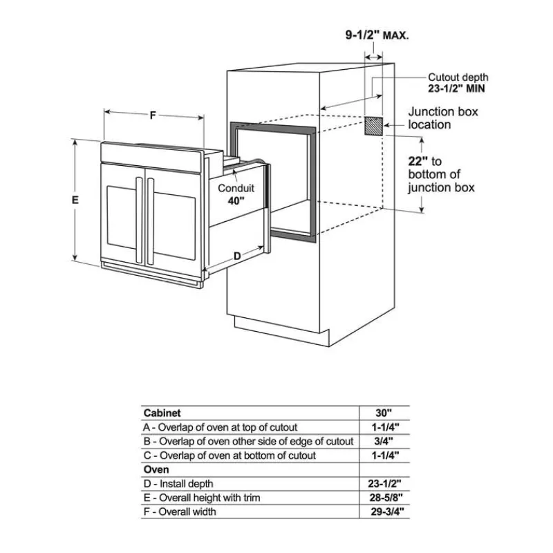 GE Café CAFE Built-In Wall Oven 30" Electric - CTS90FP2NS1