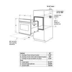 GE Café CAFE Built-In Wall Oven  30"  Electric - CTS70DP2NS1