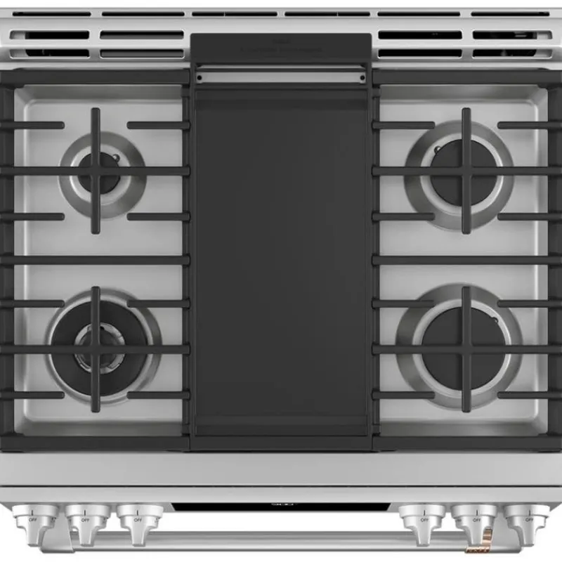 GE Café CAFE Dual-Fuel Range 30" Dual Energy Gas - CC2S900P2MS1