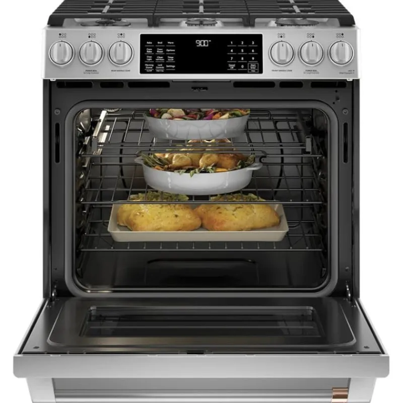 GE Café CAFE Dual-Fuel Range 30" Dual Energy Gas - CC2S900P2MS1