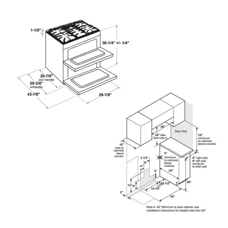 GE Café CAFE Range 30" Gaz Gas - CCGS750P2MS1