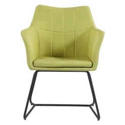 Chair with Metal Base - Lime