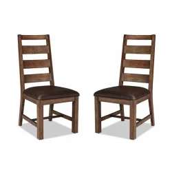 Chairs (Set of 2) - Brown & Black