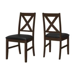 Monarch Chairs (Set of 2) - Brown & -