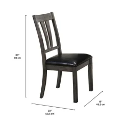 Chairs (Set of 2) - Dark Brown