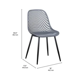 Chairs (Set of 2) - Grey