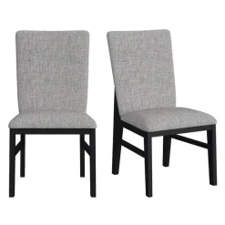 Chairs (Set of 2) - Grey Fabric