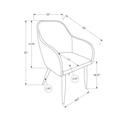 Monarch Chairs with Arms (Set of 2) - -