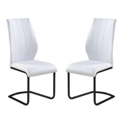 Chairs with Black Base (Set of 2) -