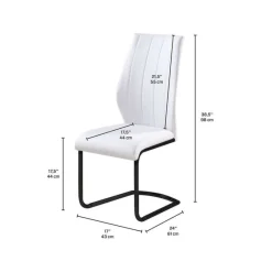 Chairs with Black Base (Set of 2) -