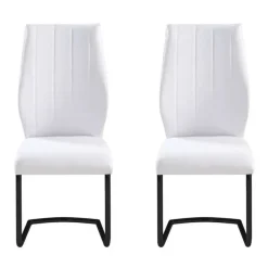 Chairs with Black Base (Set of 2) -