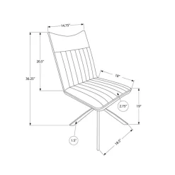 Monarch Chairs with Black Spider Legs (Set of 2) - -