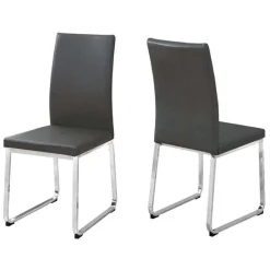 Monarch Chairs with Chrome Base (Set of 2) - -