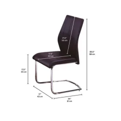 Chairs with Chrome Base (Set of 2) -