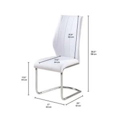 Chairs with Chrome Base (Set of 2) -