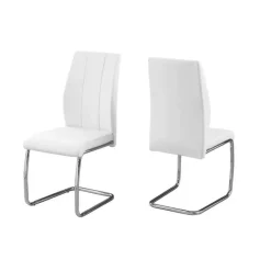 Monarch Chairs with Chrome Base (Set of 2) - -